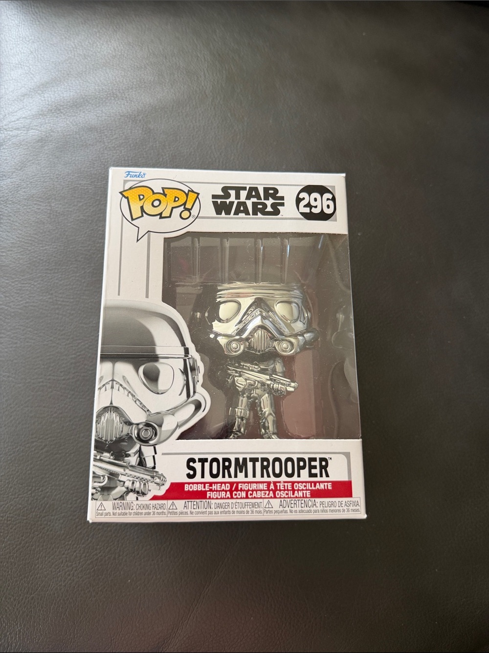 Funko Pop! Stormtrooper Chrome Figure - Metallic Silver